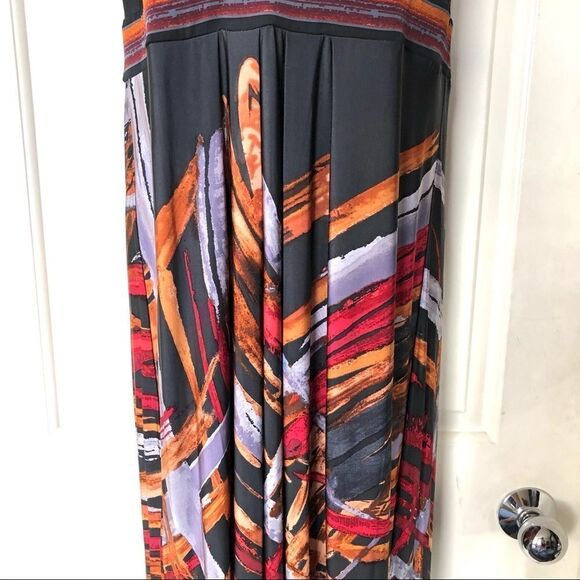 NWOT BCBG Maxazria Colorful Empire Sleeveless Dress - Picture 8 of 9